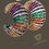 Thumbnail: Luxury Multi Colour Curtain Hoop Earrings 