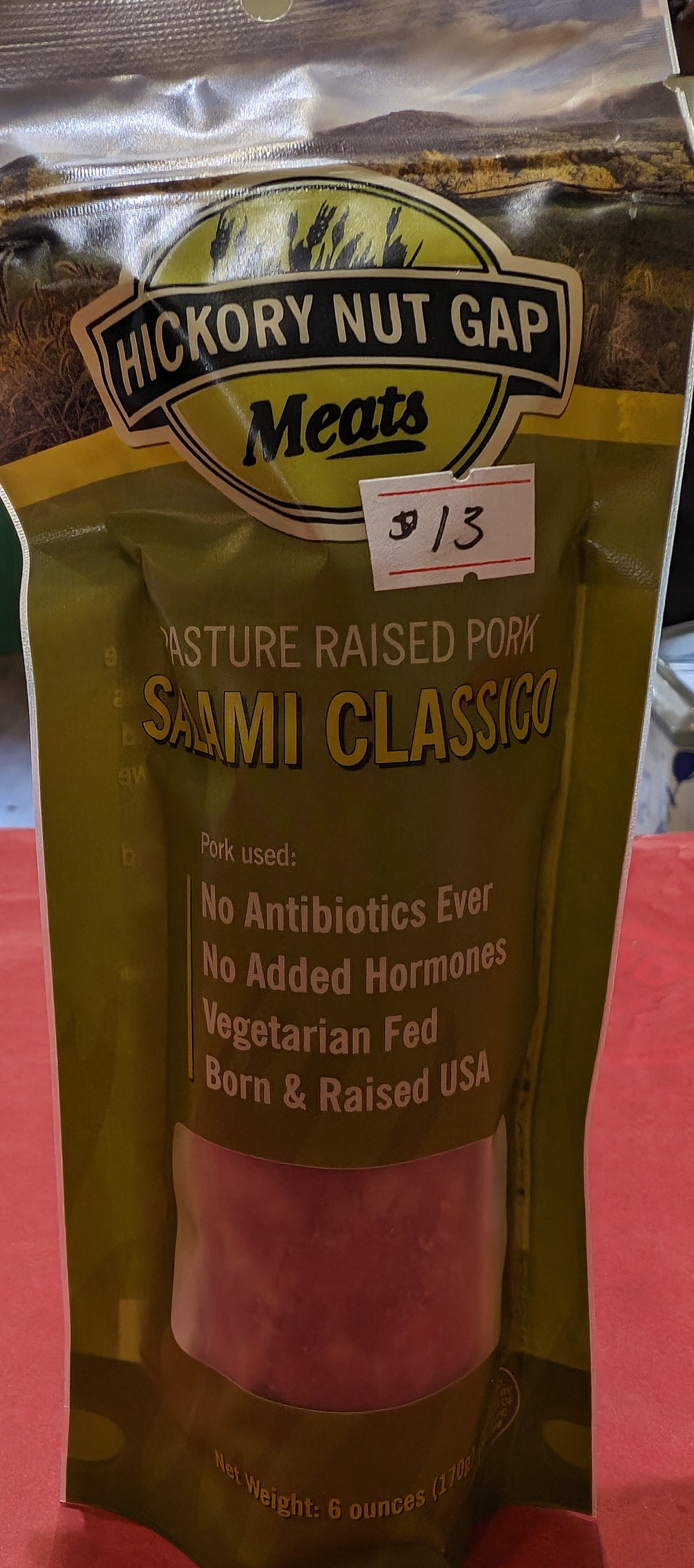 Hickory Nut Gap Salami Classico 6oz