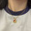 Thumbnail: Gold Hello Kitty Necklace With Ruby Stones
