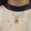 Thumbnail: Gold Hello Kitty Necklace With Ruby Stones