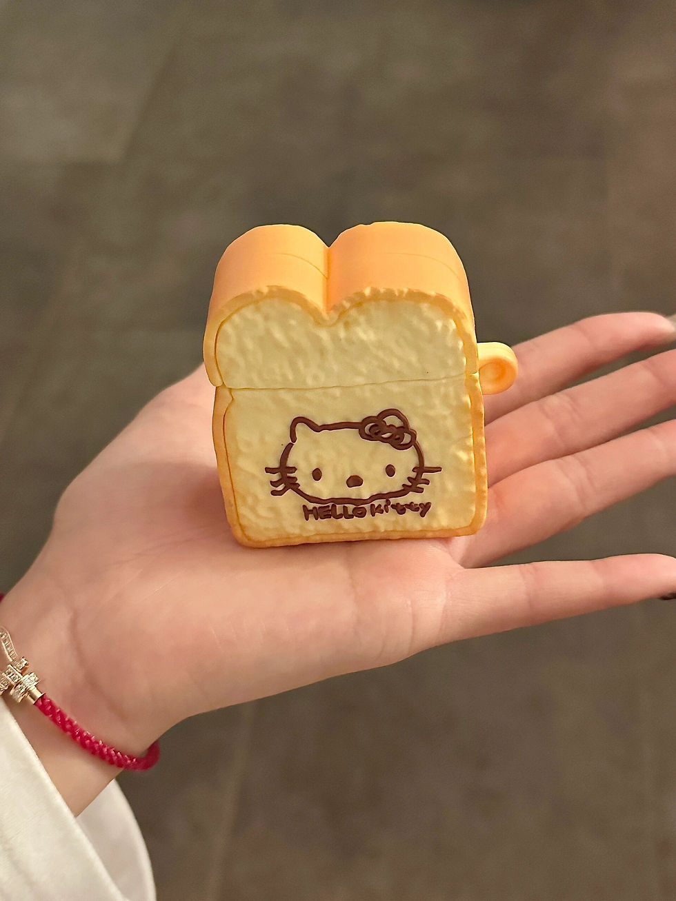 Thumbnail: Bread Toast Hello Kitty Airpods Case