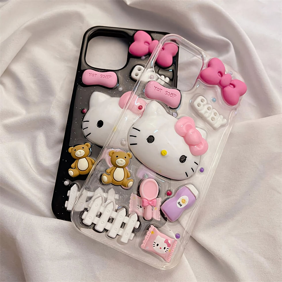 縮圖：Hello Kitty 透明卡通硅胶 iPhone 手机壳