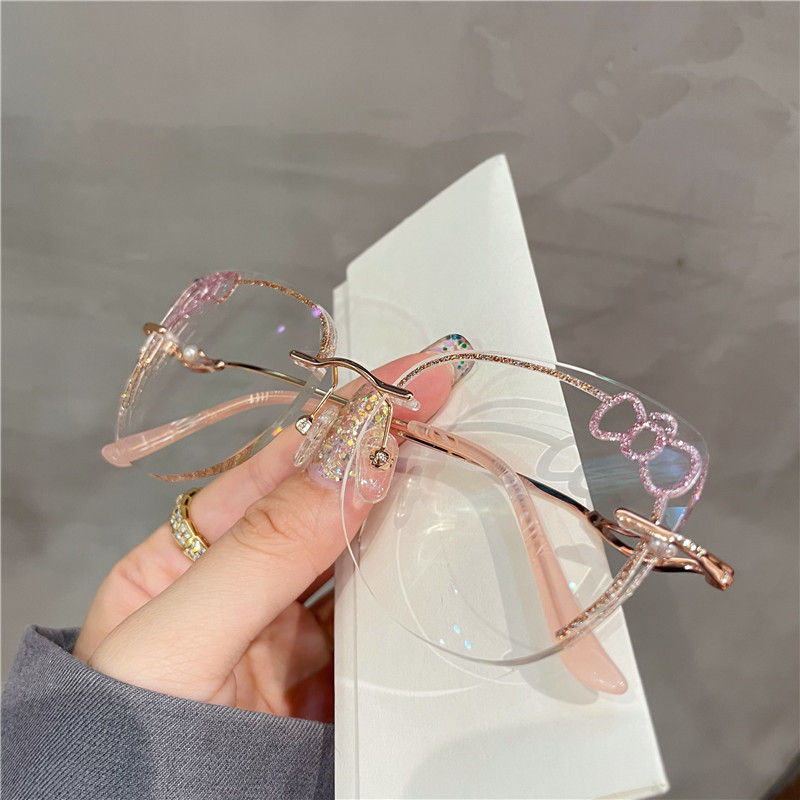 Thumbnail: Hello Kitty Bling Rimless Glasses