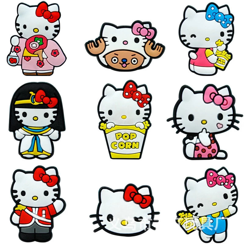 9 Pc Hello Kitty Crocs Charm Set