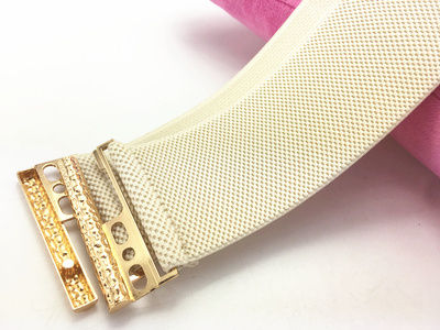 Thumbnail: Women's Fashion Elastic Gold Cummerbunds Female Dress Corsets Waistband Belts De