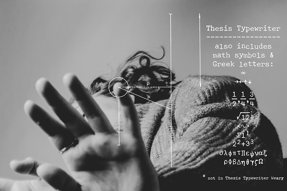 Thumbnail: Thesis Typewriter Font and Extras