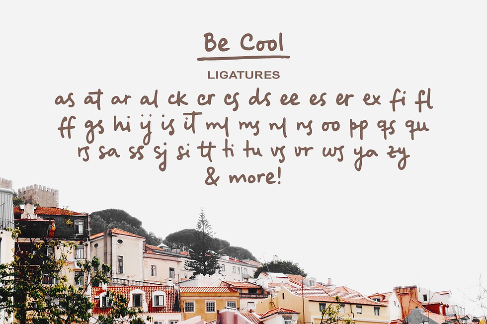 Thumbnail: Be Cool handwritten sans font