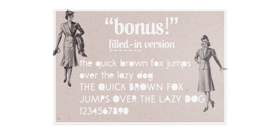 Thumbnail: A Pompadour retro font duo