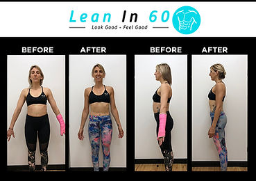Lean in 60 Befor and after Weight loss Bognor Kerry Yoga Instructor