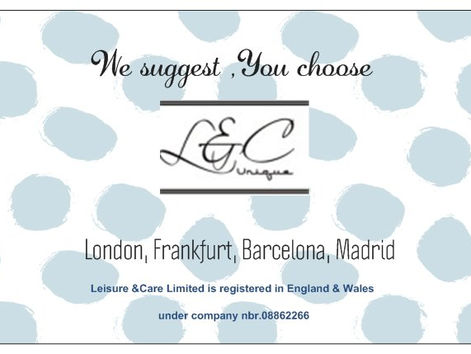 LEISURE & CARE 
WE SUGGEST, YOU LIVE!