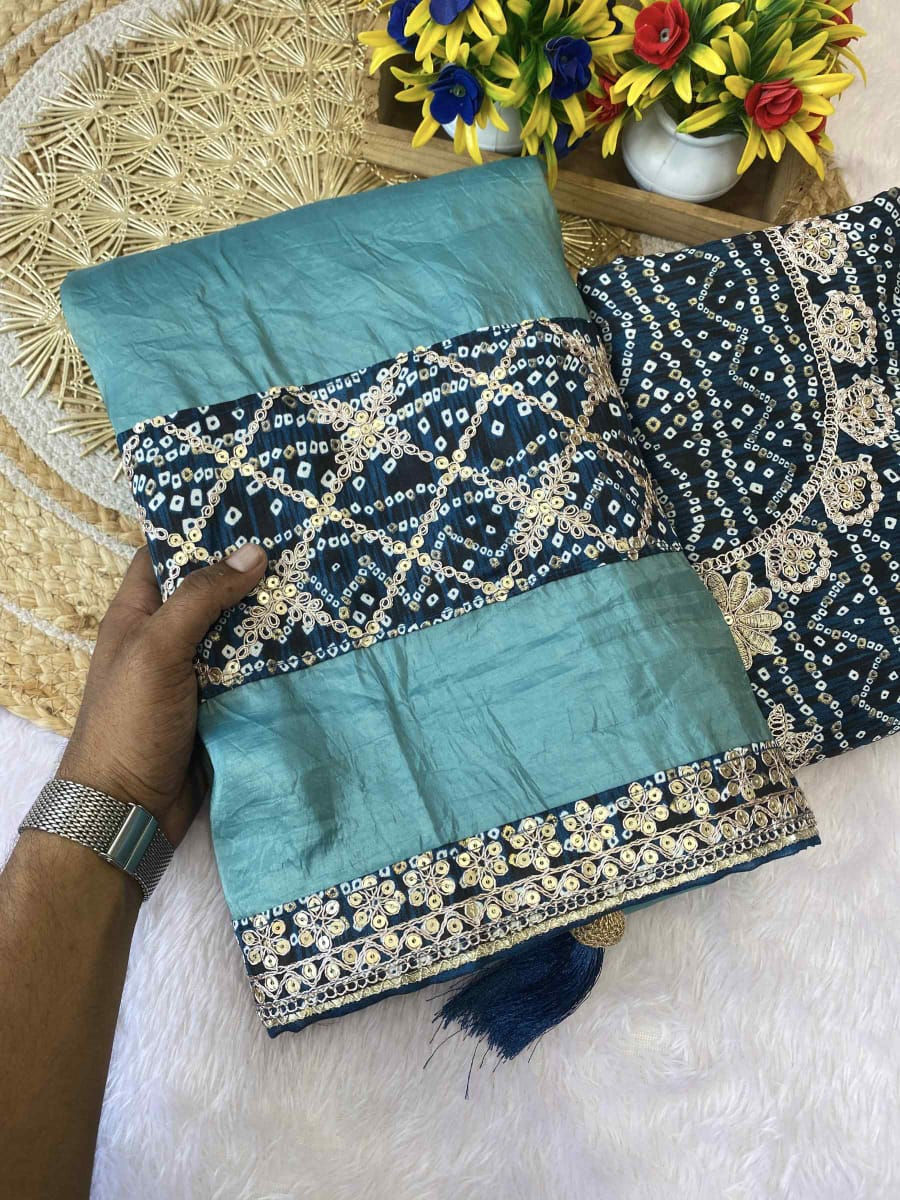 Thumbnail: JK Pure Gold Crush Saree