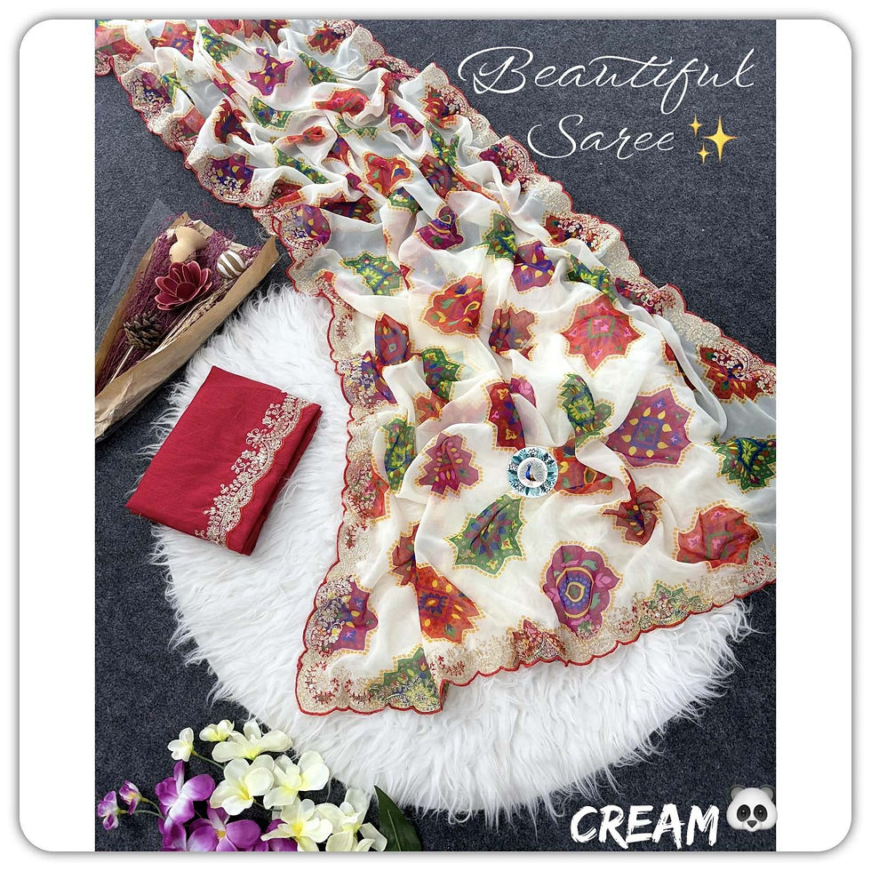 Thumbnail: Gharana Grace Saree - Free Shipping 🥳💫