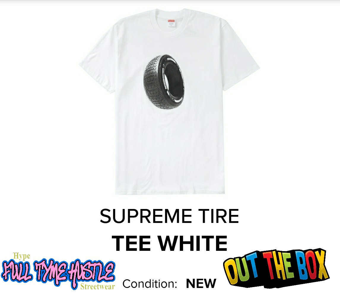 未使用 20AW Supreme tire tee XL Supreme Tire Tee Black Men's - FW20 - US