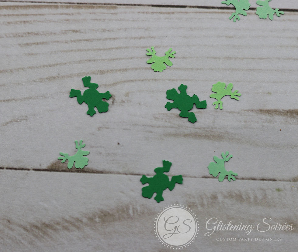 Thumbnail: Tiny Green Frogs Confetti/Animals Party Decor Party Supplies Table Decor 100 pie