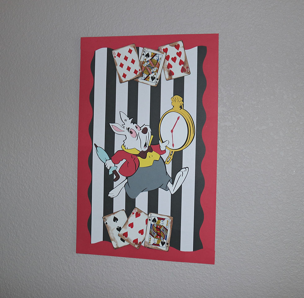 Thumbnail: Alice in Wonderland Tea Party Wall Decor White Rabbit