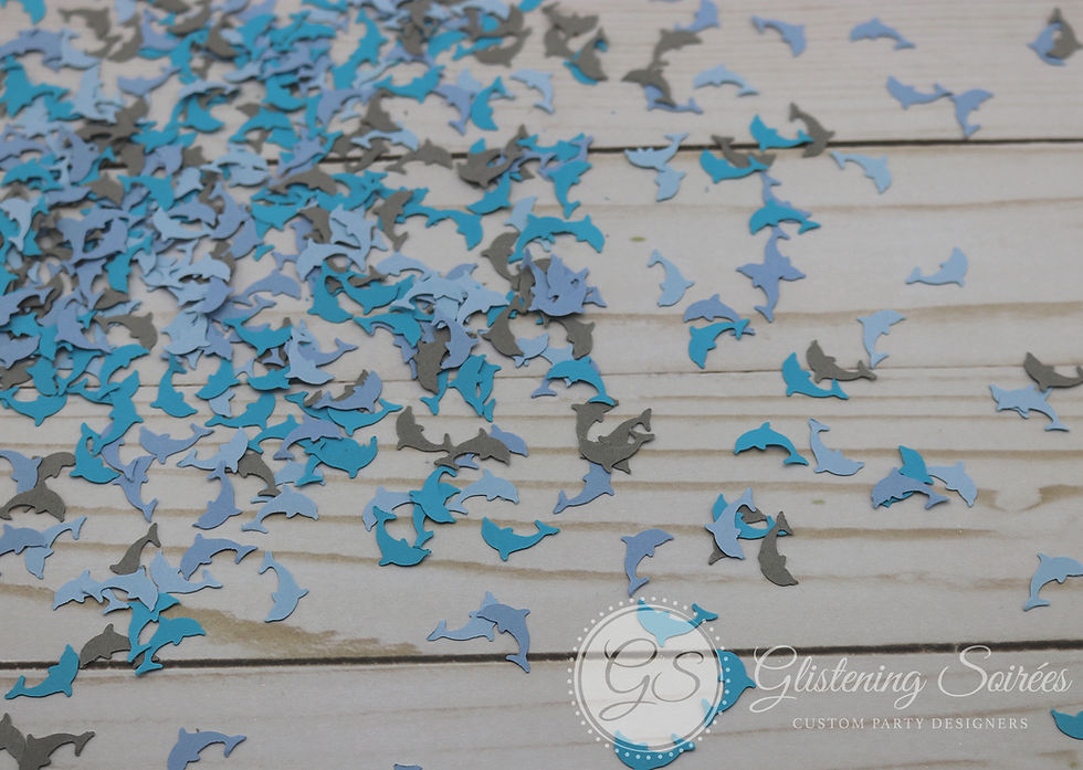 Thumbnail: Dolphins Confetti / Sea Life Ocean Party Under the Sea Confetti 100 pcs.
