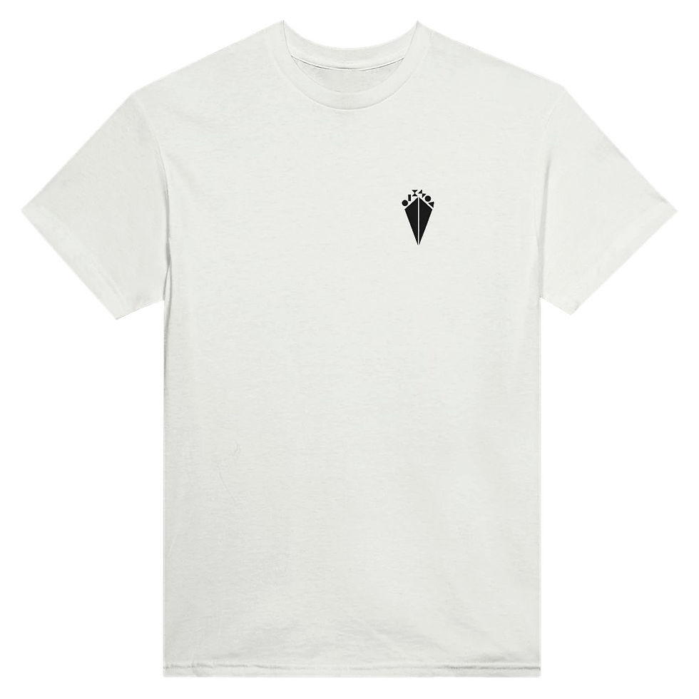 Thumbnail: Heavyweight Unisex Crewneck T-shirt | Footprint Art