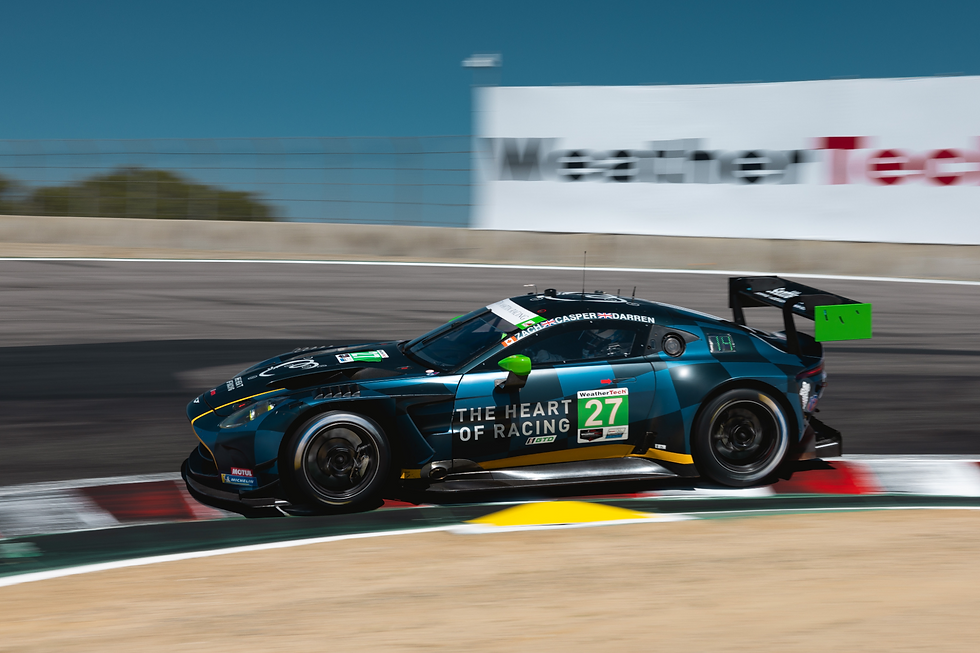 The No.27 car was in fifth before a contact and a penalty halted its progress | Credit: The Heart of Racing