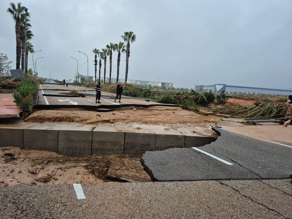 The main entrance road to Circuit Ricardo Tormo | Credit: Fran Santaclara via Twitter