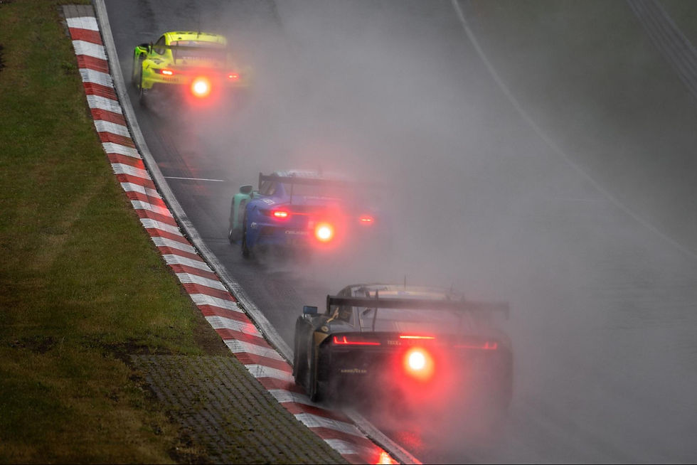 Rain vs reward, GT3 cars attacking the Nordschleife in tough conditions | Credit: Luna Maas