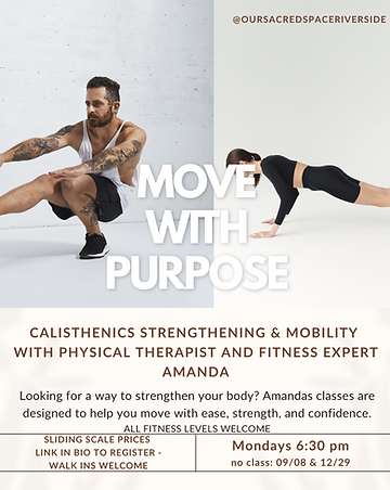 Calisthenics Strengthening & Mobility with physical theapist and fitness expert amanda.zip
