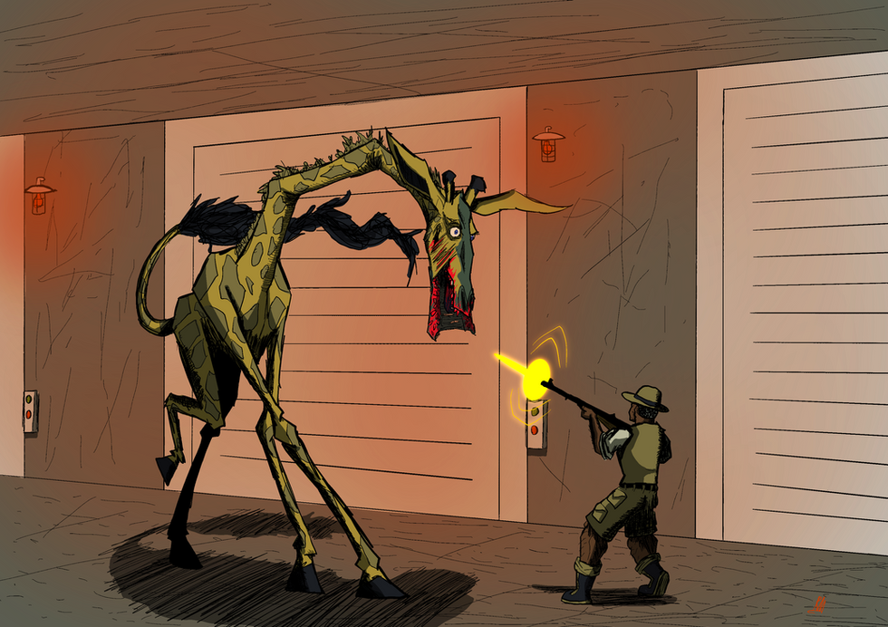 Rudy Charging The Zookeeper