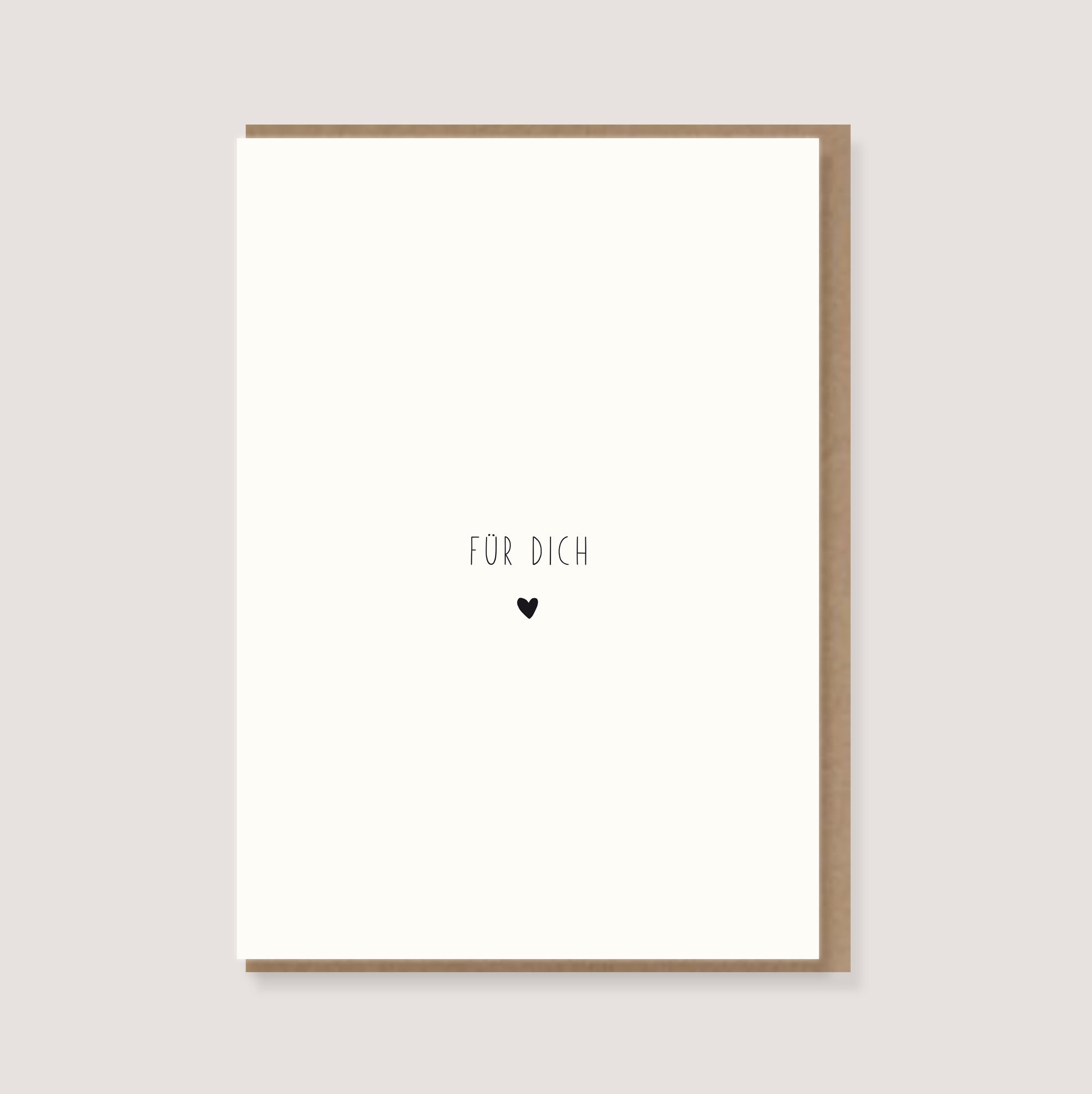 Fold-out card - "Heart - For You"