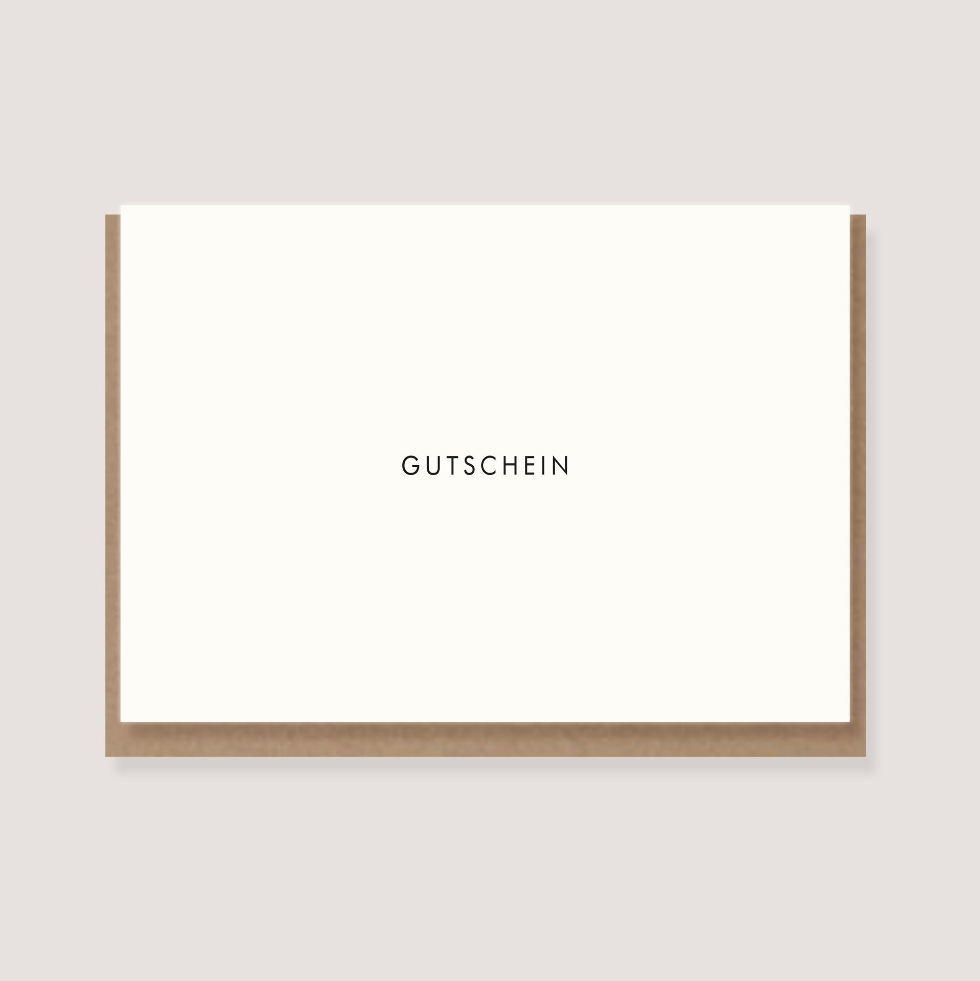Folded card - “Voucher”