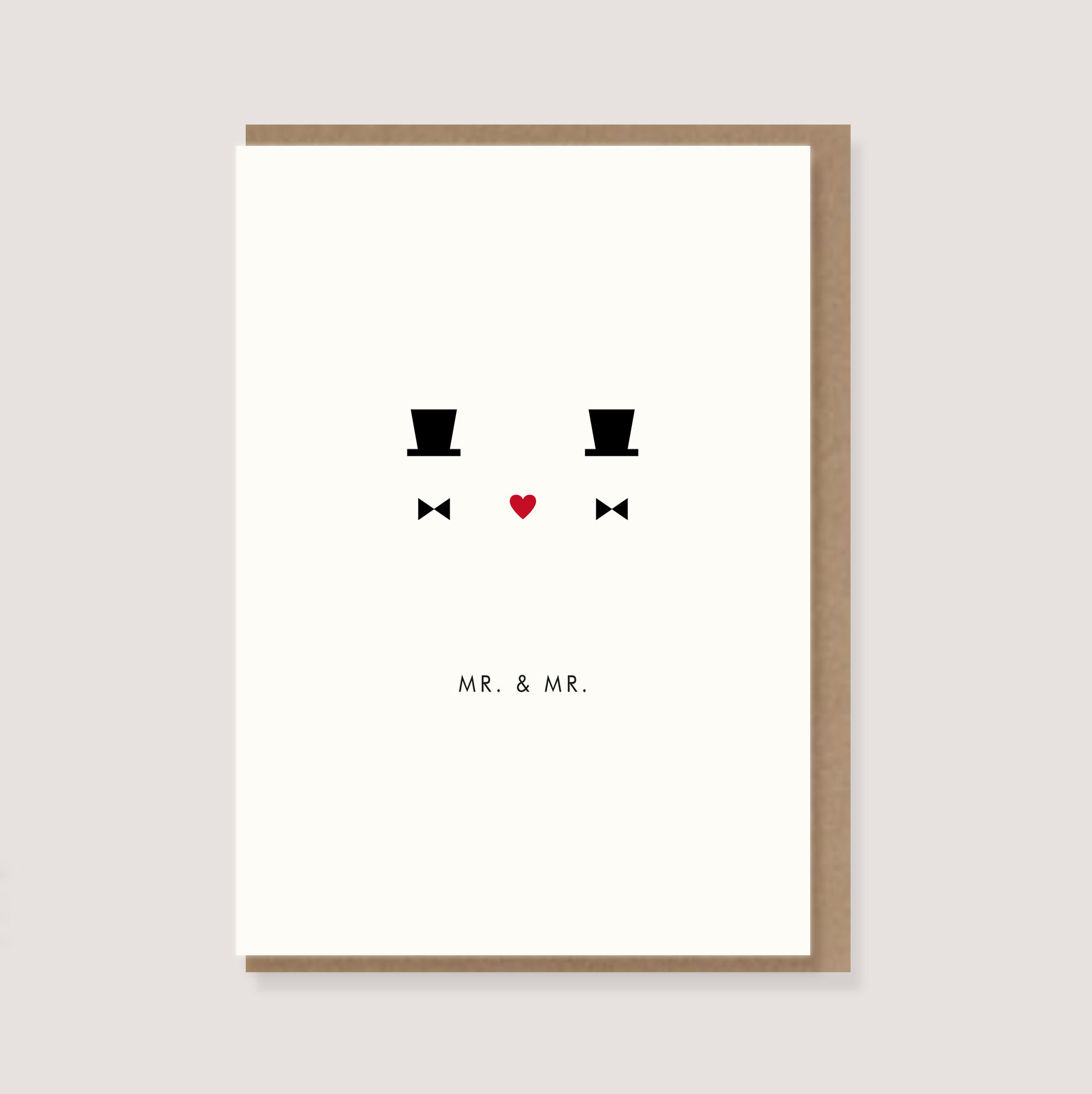 Fold-out card "Cylinder - "Mr. & Mr."
