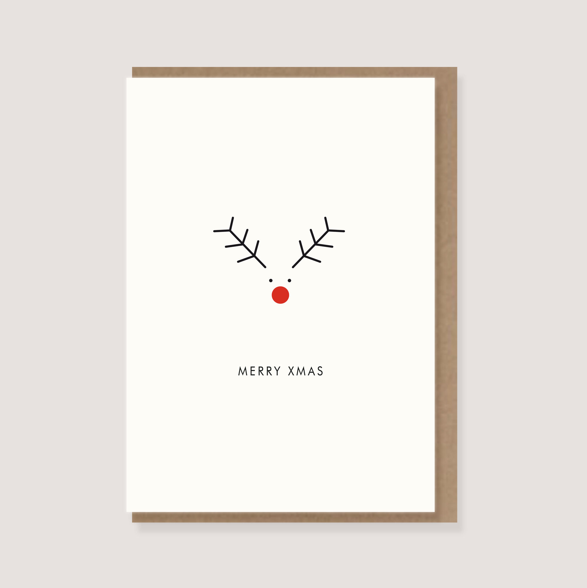 Card - "Moose - Merry Xmas"