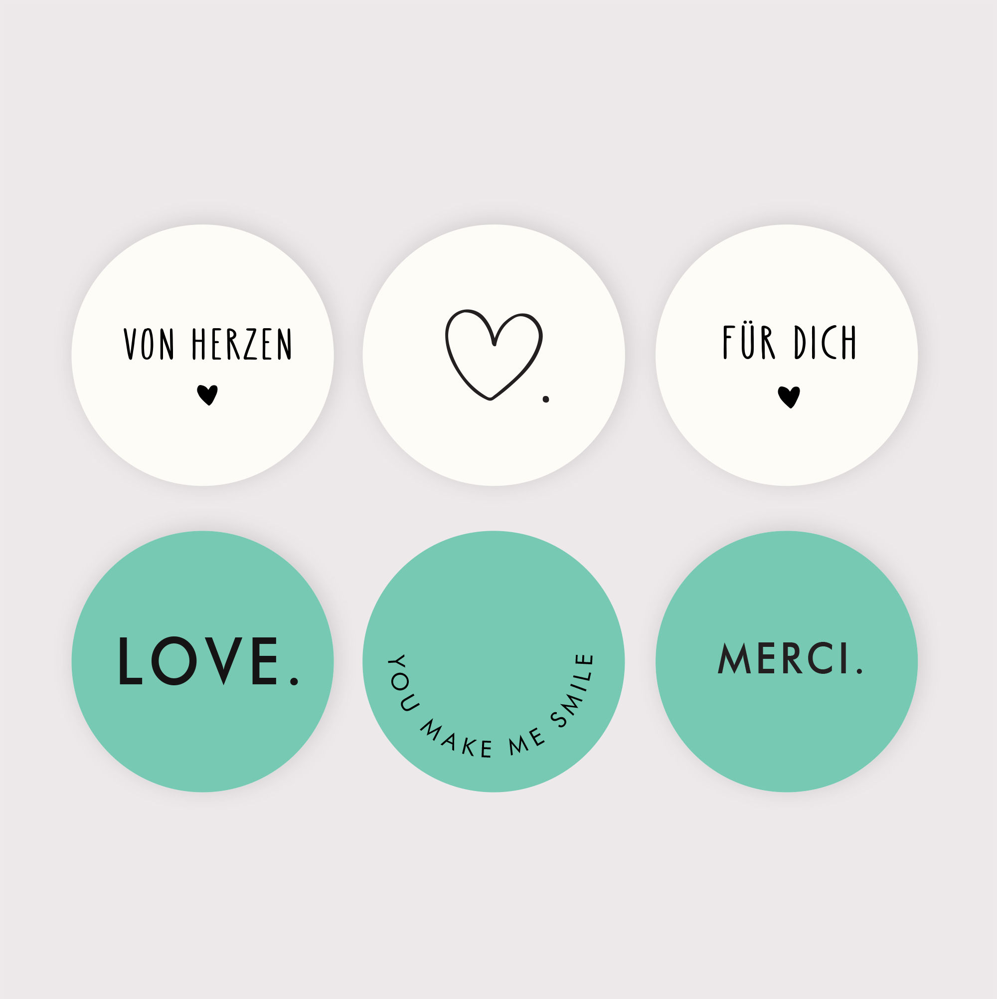 Aufkleber Set „LOVE NOTES EDITION"
