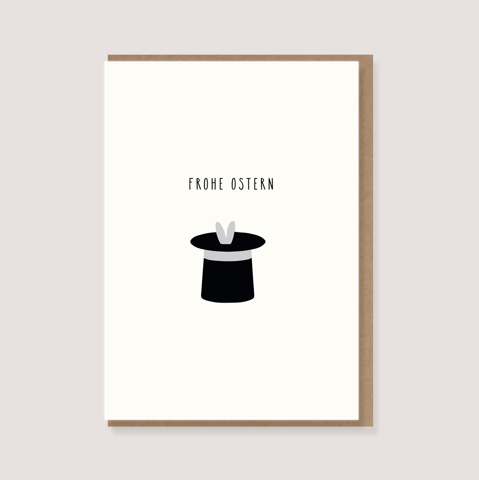 Greeting card - "Hare Magic - Happy Easter"