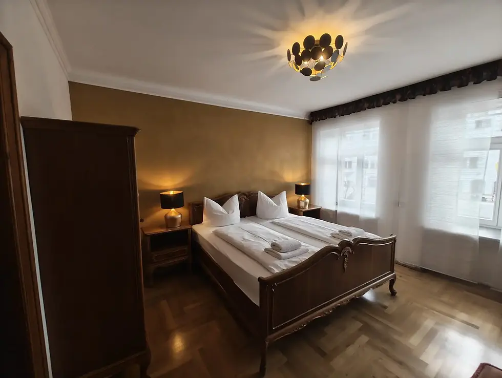 Suite Bett im Goldenen Anker