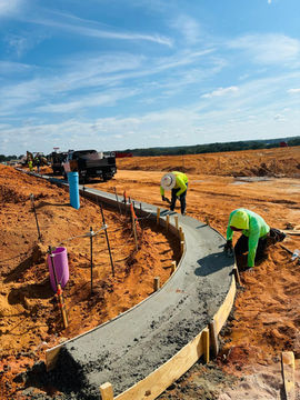 Hire us for the construction of your concrete curb. Whether you are building a street or trying to add curb appeal to your property with concrete curb, we can help.