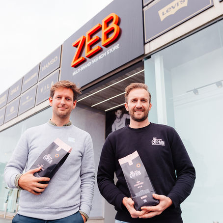 Onze koffie Café Copain voortaan ook te koop bij ZEB en The Fashion Store