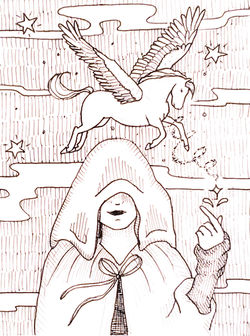 Magician-Art Journal Drawing