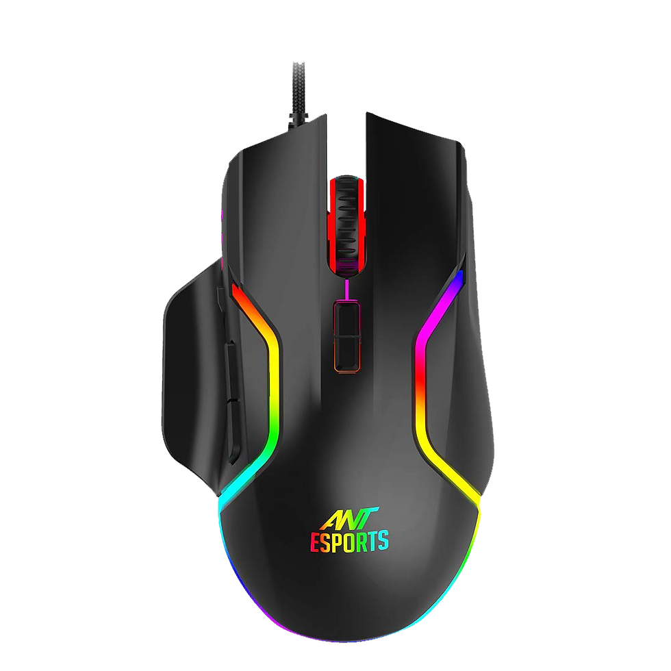 Ant Esports GM320 12800DPI RGB Wired Gaming Mouse Black