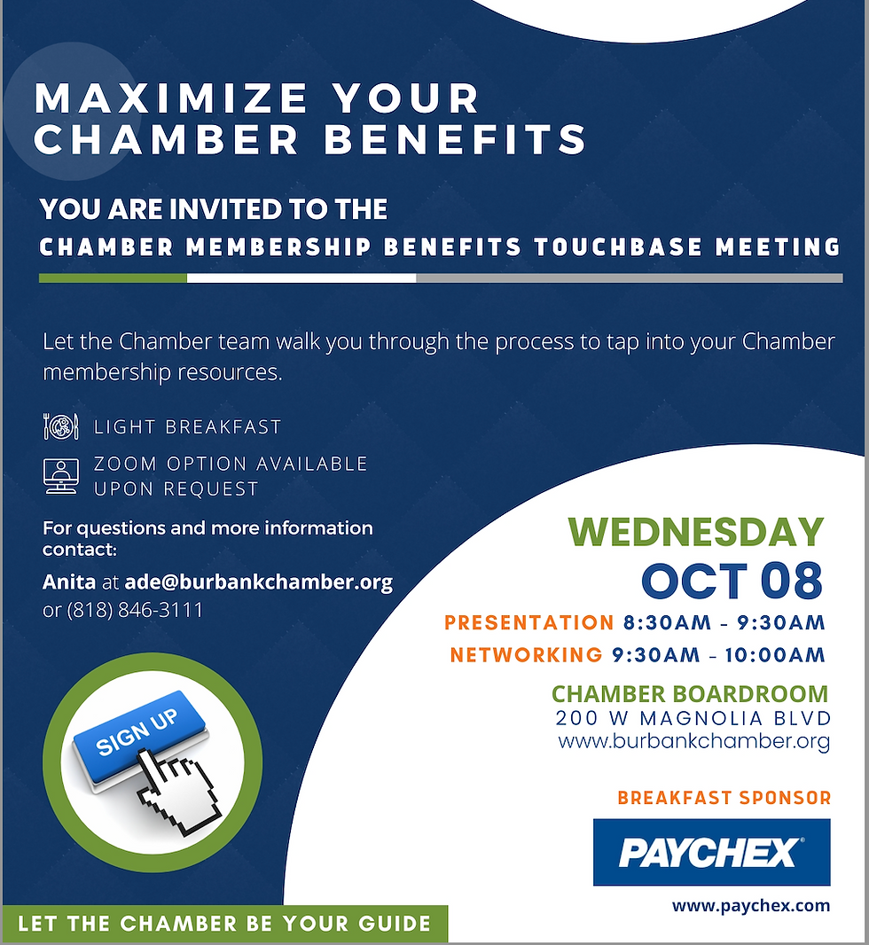 Chamber Membership Benefits Touchbase Meeting