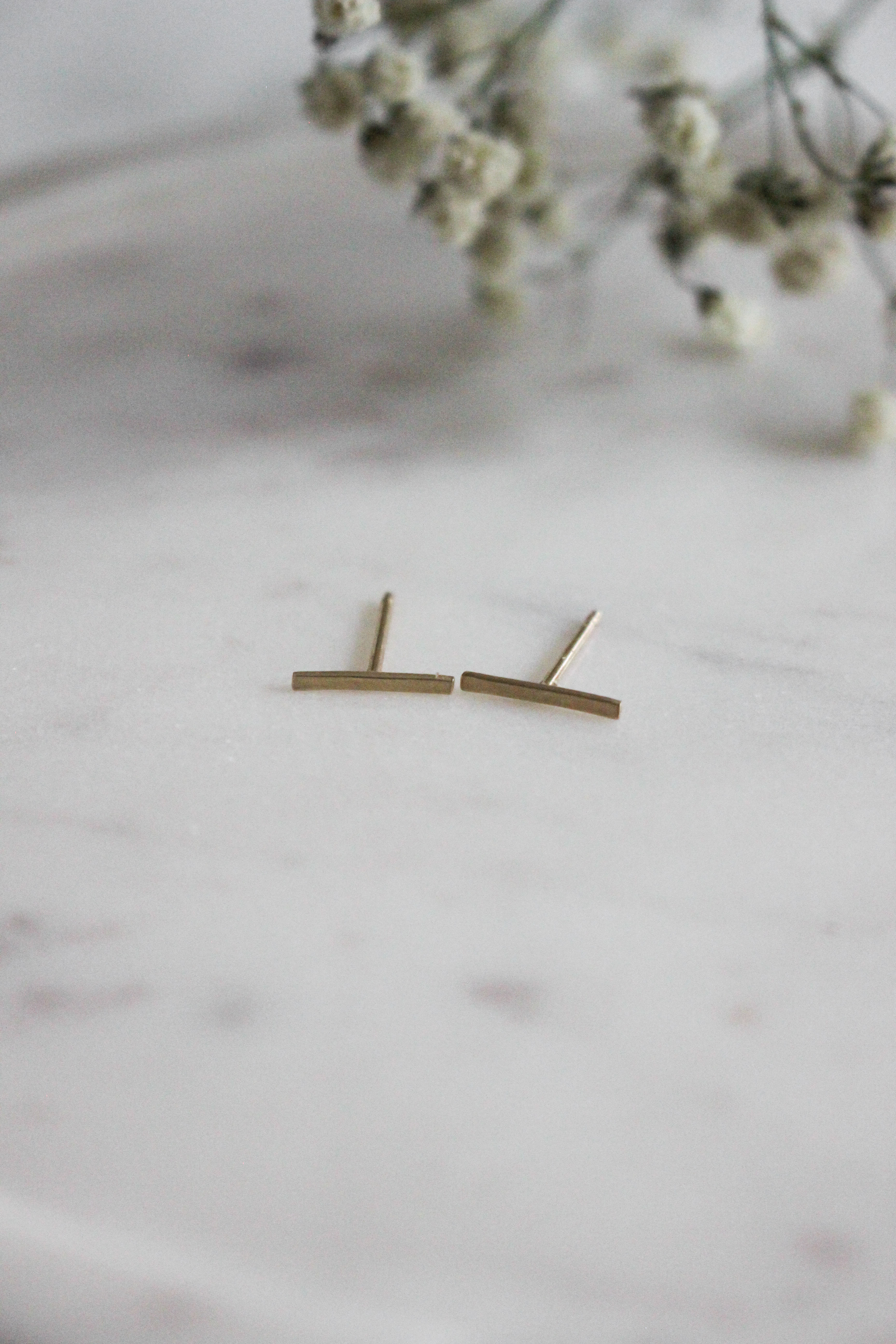 Bar Studs | 14K GOLD