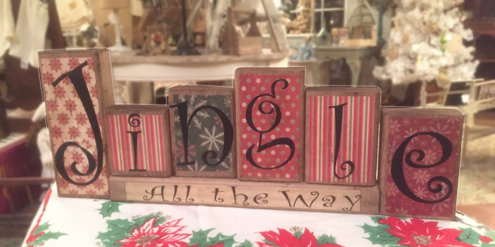 Christmas Block Signs