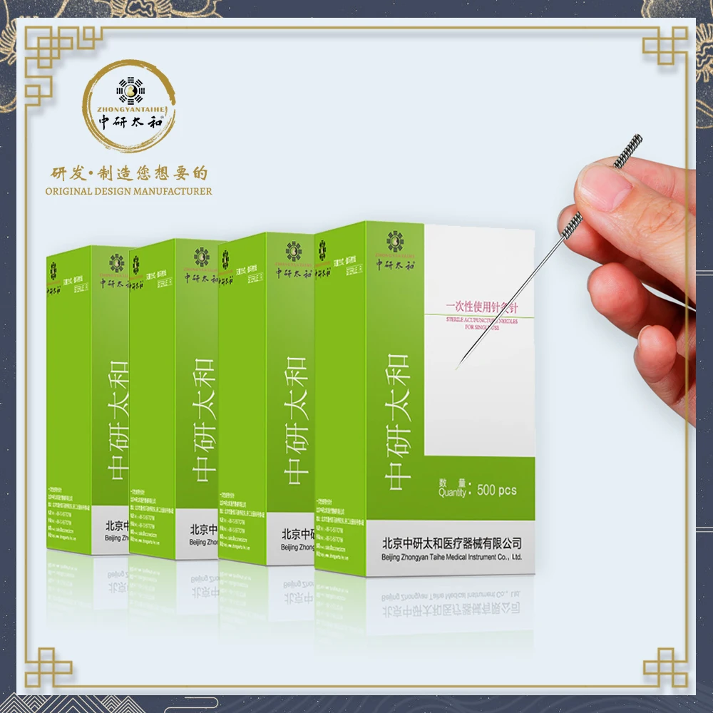 ZHONGYAN TAIHE 2000 Pcs Acupuncture Needle With Tube 4 Boxes 500Pcs/Box