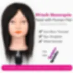 Thumbnail: Mannequin Head With Hair 100% Real Human Hair 10-18'' Cosmetology Mannequin Head