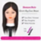 Thumbnail: Mannequin Head With Hair 100% Real Human Hair 10-18'' Cosmetology Mannequin Head