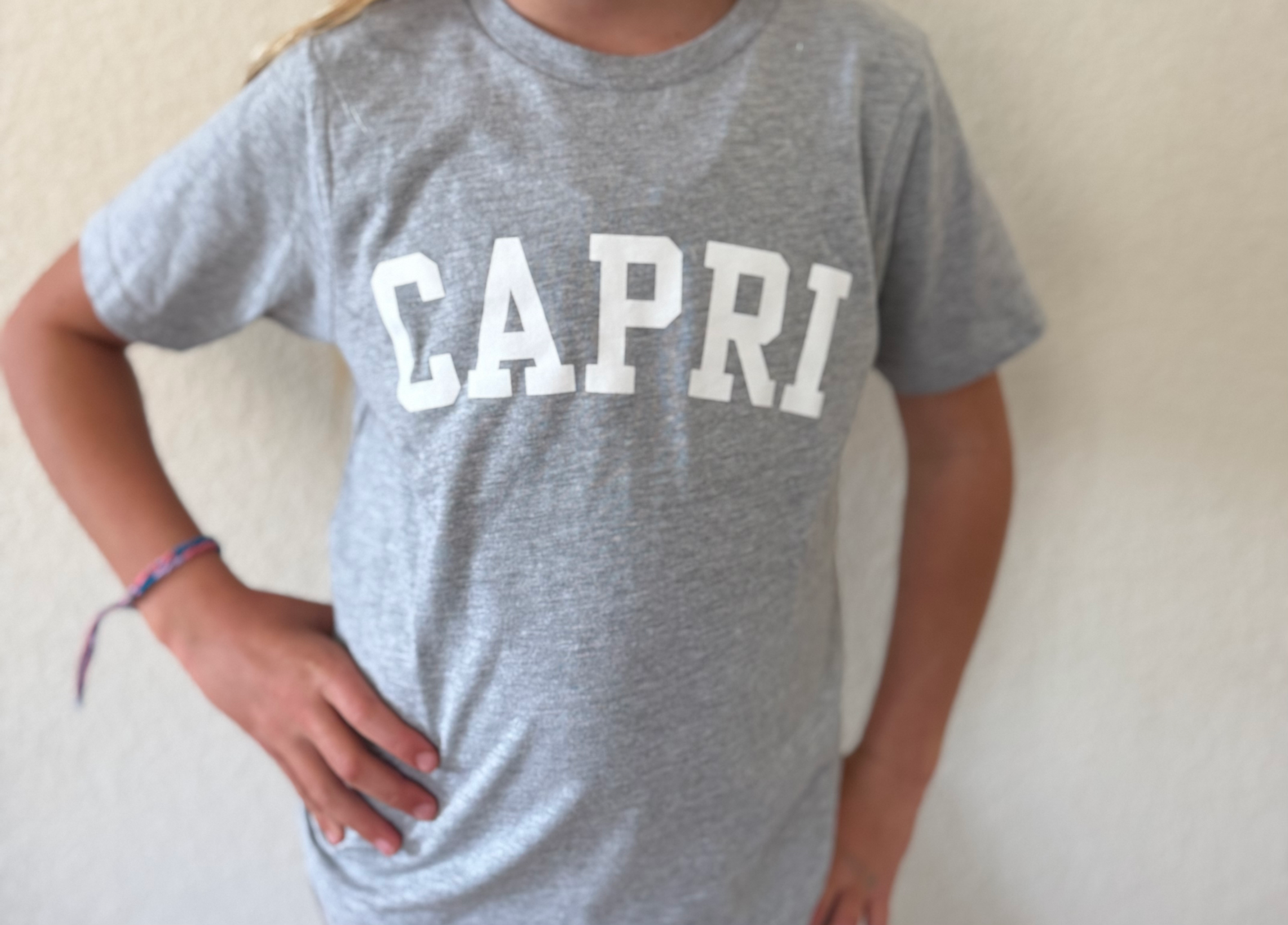 Youth University Tee - Heather Gray