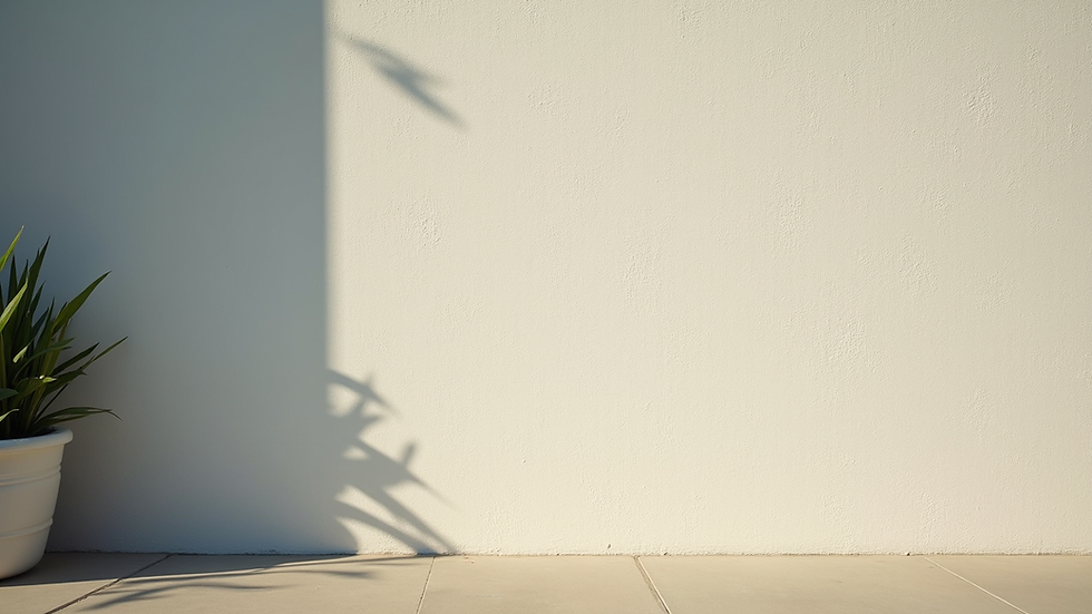 Eye-level view of a freshly painted residential exterior wall