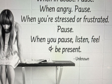 Inspiration: Practice the Pause