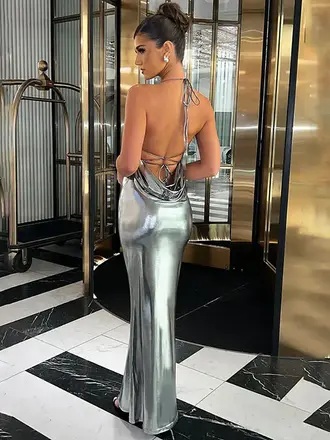 Backless Bodycon Dress —Sleeveless Sexy Silhouette