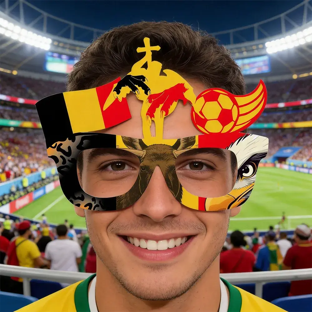 FIFA 2026 World Soccer Competition Flag Eyeglass Frames, Soccer Fans