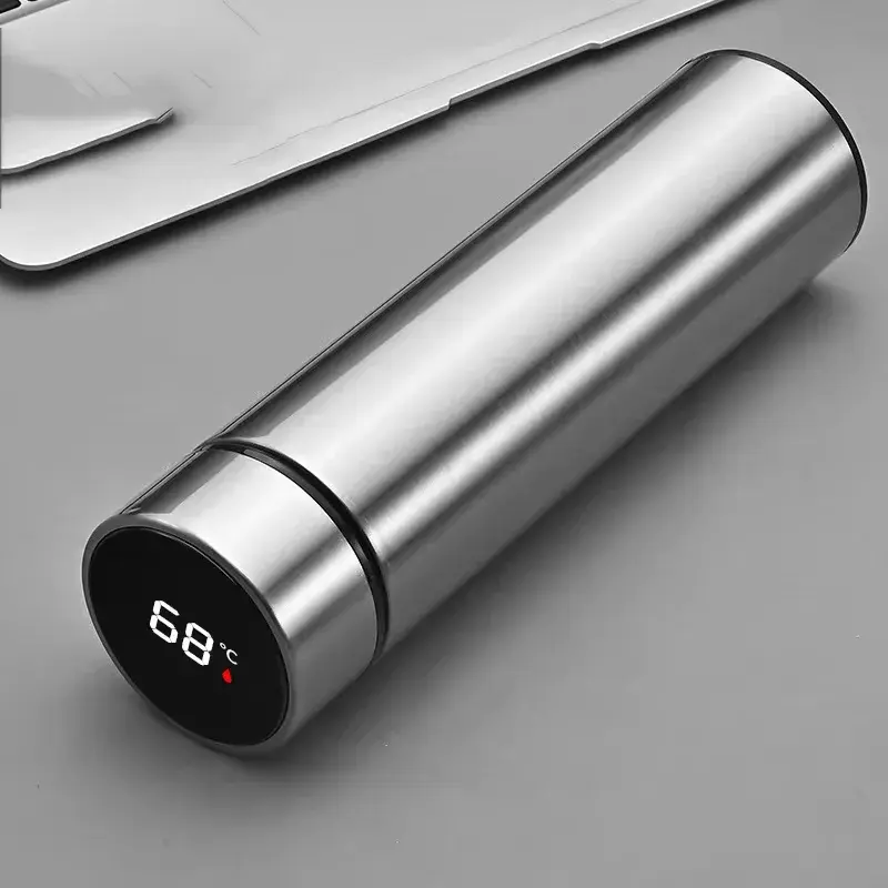 Thumbnail: Temperature Display Stainless Steel Intelligent Water Bottle Digital Thermos