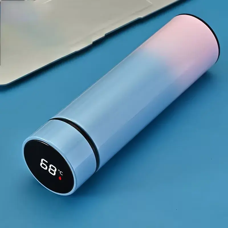 Thumbnail: Temperature Display Stainless Steel Intelligent Water Bottle Digital Thermos